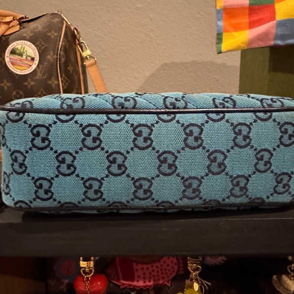 $_12.JPG?set_id=880000500F Gucci Gg Marmot Blue Canvas Camera Shoulder Crossbody Bag